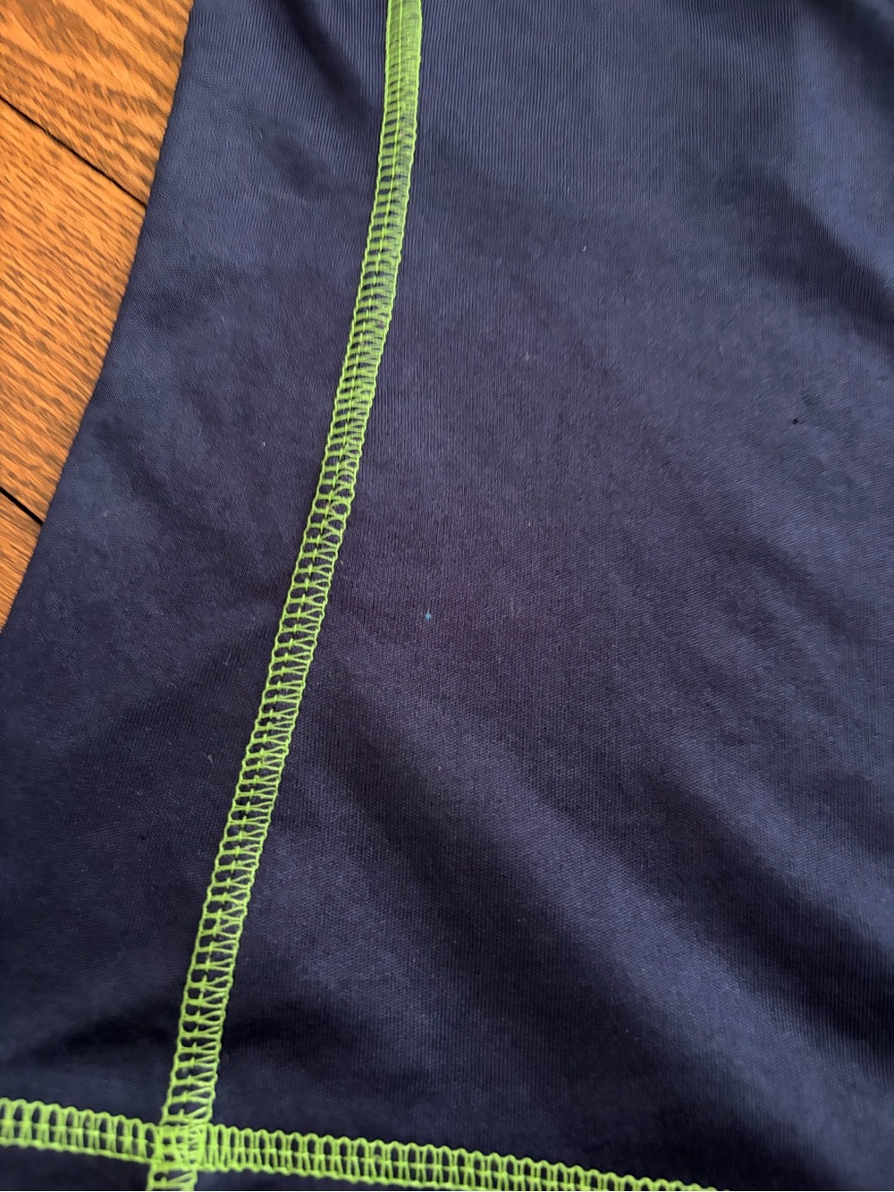 NFL Seattle Seahawks Youth Size 7/8 12th Fan Top Navy Neon Green - Picture 2 of 7